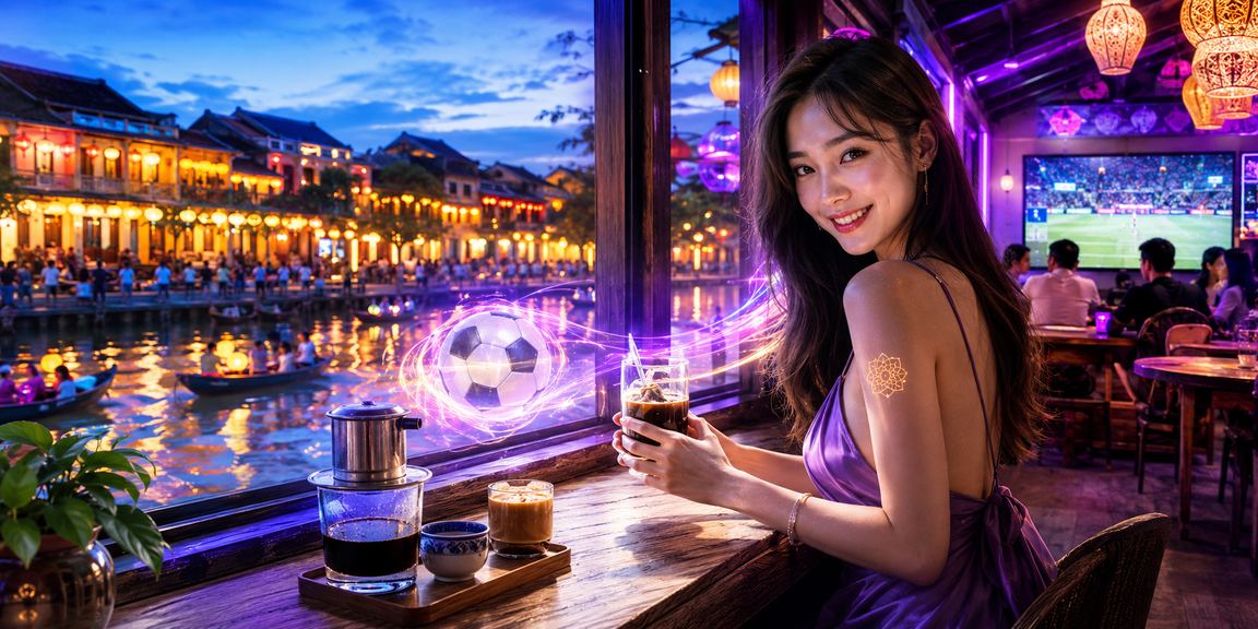 Khung cảnh giải trí với ánh sáng dịu tại Hội An