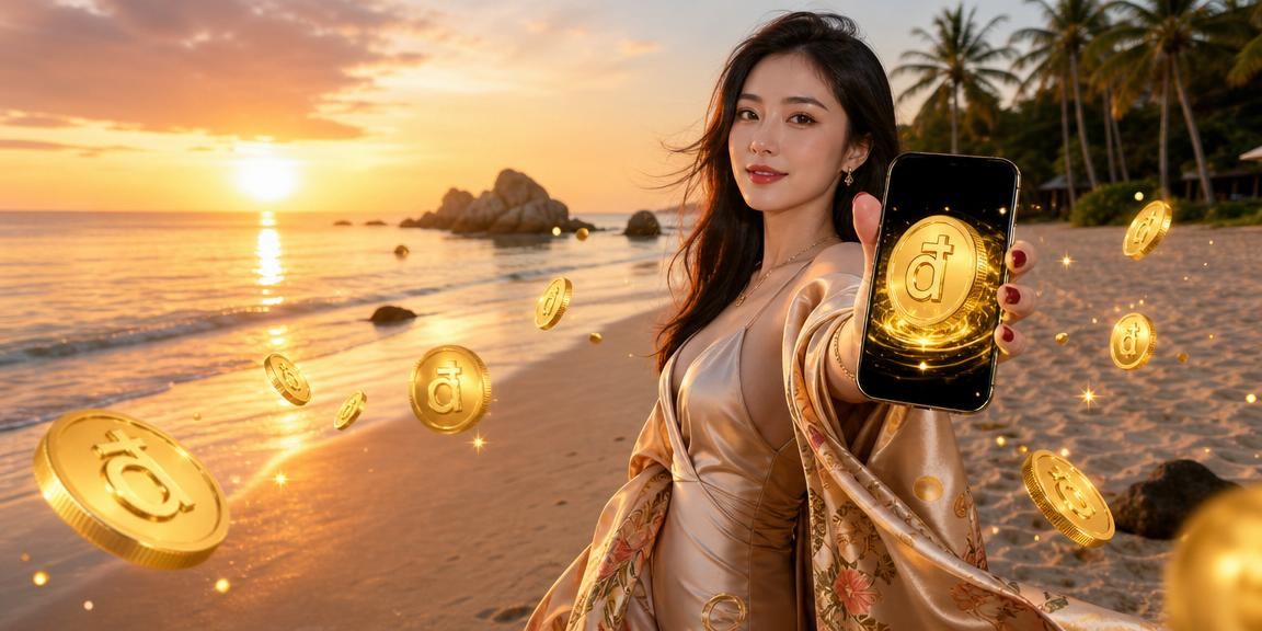Người dùng thư giãn tại bãi biển Phú Quốc và truy cập cá cược thể thao trực tuyến